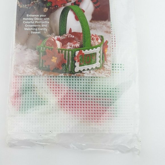 Needlecraft Shop Christmas Trimmings Christmas Poinsettias Plastic Canvas - Picture 3 of 7